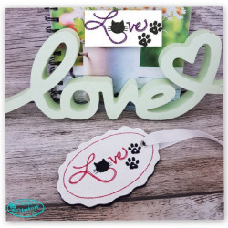 Stickdatei - Katze Love